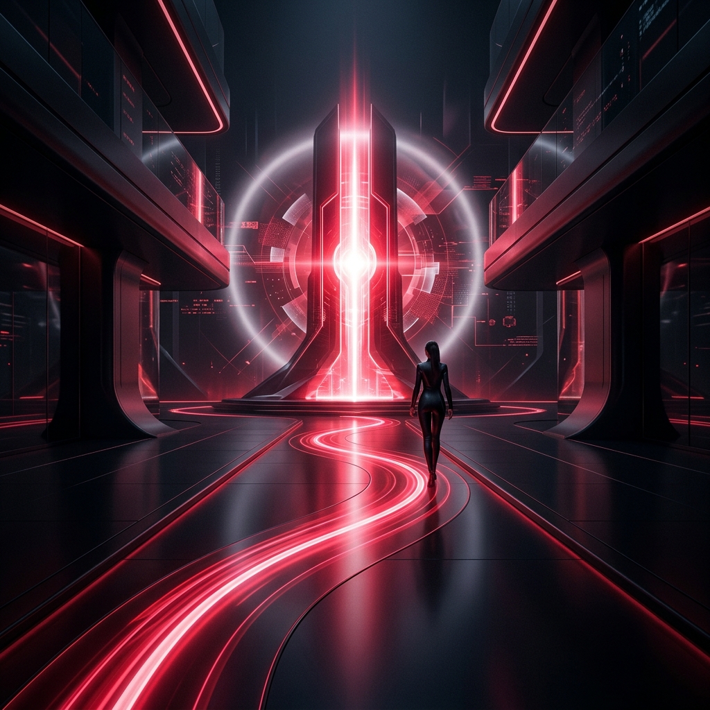 Cinematic visualization of a frictionless 'silent' conversion path.